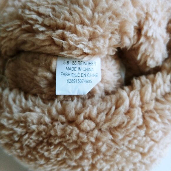 Reindeer Baby Slippers 3D Antlers size 5-6 - Picture 11 of 11